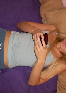 sexy teenage babe on bed